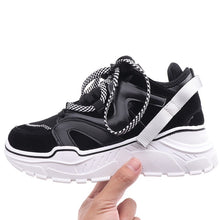 Load image into Gallery viewer, Weweya Women Walking Shoes Increasing 6CM INS Ulzza Harajuku Sneakers