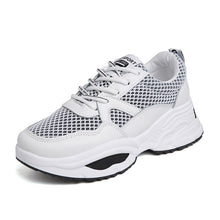 Load image into Gallery viewer, Weweya Women Walking Shoes Increasing 6CM INS Ulzza Harajuku Sneakers